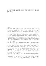 변수의 정의를 설명하고 변수의 기능에 따른 종류를 비교 설명하시오