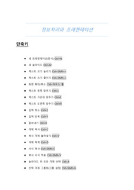 [A+ 만점 보장] 정보처리 프레젠테이션 파워포인트 단축키 정리본