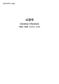 [성인간호학실습, ICU] 뇌경색, 사례연구, CASE STUDY