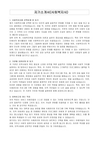 자기소개서(사회복지사)