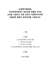 A+[사회복지행정론]인간관계이론에서 생산성에 영향을 미치는 요인을 기술하고 어떤 요인이 사회복지조직에 적용하면 좋을지 본인의견을 기술하시오