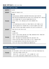 경력기술서 양식 Type A
