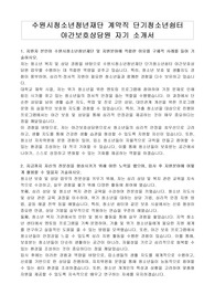 수원시청소년청년재단 계약직 단기청소년쉼터 야간보호상담원 자기 소개서