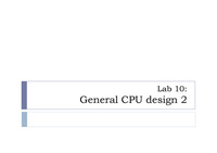 General CPU design 2 - VHDL code &amp; RTL viewer