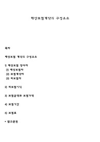 해상보험계약의 구성요소
