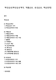 해상운송(해상운송계약, 개품운송, 용선운송, 해운동맹)
