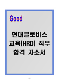[A+] 현대글로비스 교육(HRD)직무 합격 자기소개서