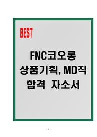 [A+] FNC코오롱 상품기획,MD직 합격자소서