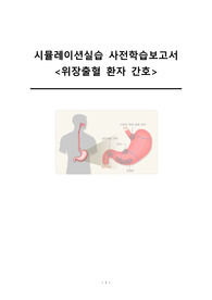 A+ 소화성궤양 위장출혈 환자 시뮬레이션 간호 (위장관 삽관, 출혈 간호, 수혈간호 등 모두 수록)