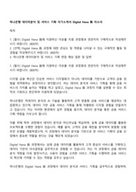 하나은행 데이터분석 및 서비스 기획 자기소개서 Digital Hana 자소서