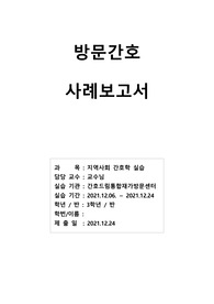 방문간호사례보고서