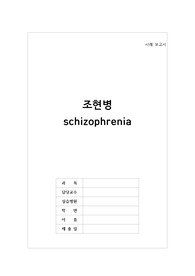 정신건강간호학 조현병 문헌고찰 간호진단