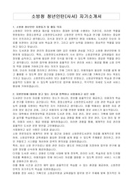 소방청 청년인턴(사서) 자기소개서