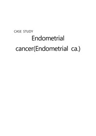 여성간호case_Endometrial cancer