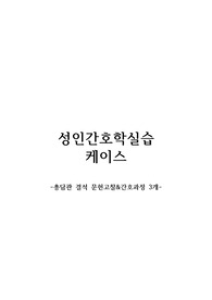 성인간호실습 케이스 스터디 총담관결석 문헌고찰&amp;간호진단 및 간호과정 3가지