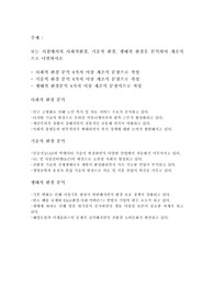 보는 시점에서의 사회적환경, 기술적 환경, 생태적 환경을 분석하여 개조식으로 나열하시오