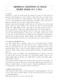 세종특별자치시 지방전문경력관 나군 정보보호 (정보통계 담당관실) 자기 소개서, 직무수행계획서