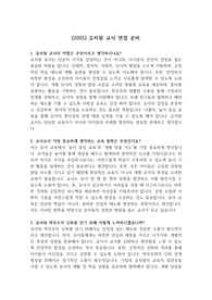 [2025] 유치원교사 면접 질문 &#039;최종 합격&#039;