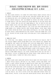 전라남도 지방임기제공무원 항만, 물류 안전관리 지방시간선택제 임기제나급 자기 소개서, 직무수행계획서