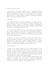 울산과학기술원(UNIST) 유니스트 일반대학원 신소재공학과 자기소개서 연구계획서