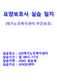 2025년 04월 요양보호사 실습 일지-재가복지센터 (요양보호사의 직무, 실습일지 5일분, 실습 소감문)