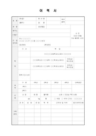 [양식] 2025 이력서 및 자기소개서 양식