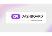 삐도리의 인포그래픽 PPT 탬플릿 라이트 KPI 대시보드