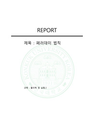 건국대 물리학및실험2 패러데이법칙 예비+결과레포트 A+