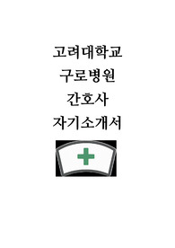 고려대학교 구로병원 자기소개서