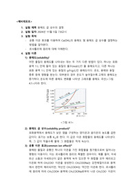 용해도곱 상수의 결정 예비레포트 중앙대학교 일반화학실험 A+