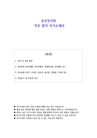 공군부사관 직무 합격 자기소개서