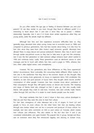 Gen X and Z in Korea (Compare and Contrast Essay)