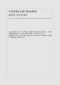 심평원 심사직 자소서