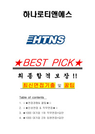 하나로티앤에스 면접기출(최신)+꿀팁[최종합격!] +1000대기업 1차 직무면접 + 2차 임원면접 최종합격자 답안