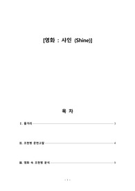 A++ 정신간호학 영화 샤인 줄거리, 조현병(참고문헌OK)