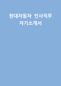 현대자동차 인사직무 자소서