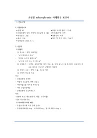 정신간호실습_조현병(schizophrenia) case study_간호과정 2개(사회적 고립, 비활동적 생활양식)