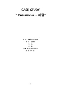 A+자료) 아동간호학 실습 폐렴(비효율적 기도청결, 낙상고위험) CASE, 간호과정 2개, 간호진단 3개