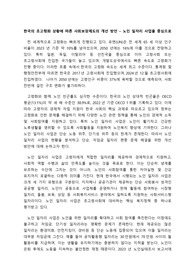 한국의 초고령화 상황에 따른 사회보장제도의 개선 방안 &#039;노인 일자리 사업을 중심으로&#039;
