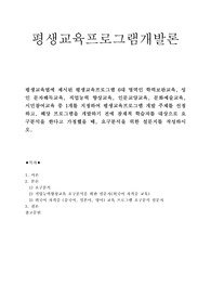 A+평생교육프로그램개발론_평생교육법에 제시된 평생교육프로그램 6대 영역인 학력보완교육, 성인 문자해득교육, 직업능력 향상교육, 인문교양교육, 문화예술교육, 시민참여교육 중 1개를 지정하여 평생교육프로그램 개발 주제를 선정하고, 해당 프로그램을 개발하기 전에 잠재적 학습자를 대상으로 요구분석을 한다고 가정했을 때, 요구분석을 위한 설문지를 작성하시오.