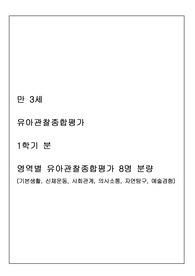1학기 관찰일지(만3세)