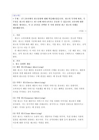 광고학) A+ 1주 2차시에서 광고유형에 대해 학습해보았습니다. 광고의 목적에 따라, 즉 무엇을 광고의 대상으로 하느냐에 따라 6가지로 분류할 수 있습니다. 6가지에 대한 개념을 제시하고, 이 중 3가지를 선택한 후 이와 관련된 최근 광고의 사례를 제시해봅시다.