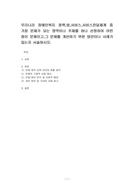 우리나라 장애인복지 정책,법,서비스,서비스전달체계 중 가장 문제가 되는 영역이나 주제를 하나 선정하여 어떤 점이 문제이고,그 문제를 개선하기 위한 방안이나 사례가 있는지 서술하시오.
