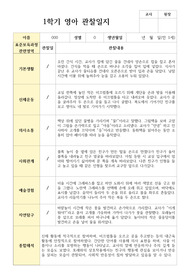 만 1세 10명 1학기 영아 관찰일지
