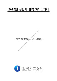 2025년 상반기 한국가스공사 합격자소서