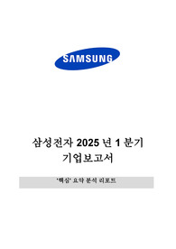 삼성전자 2025년1분기 핵심요약보고서