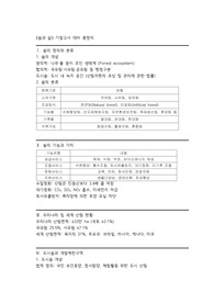 숲과 삶 요점정리