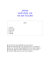 2025년 아모텍 전산팀 신입 직무 합격 자소서