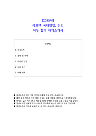 2025년 아모텍 국내영업 신입직무 합격 자기소개서