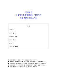 2025년 서울창조경제혁신센터 창업지원 직무 합격 자소서